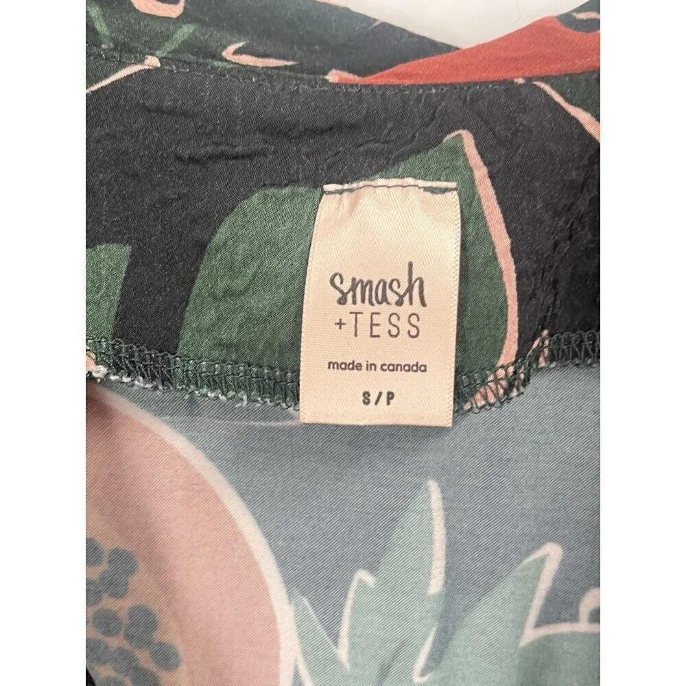 Smash And Tess x The Birds Papaya Long Sleeve Pajama Set Sz Small